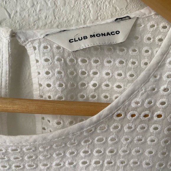 Club Monaco Colinee Eyelet Top Size Small - Picture 4 of 9